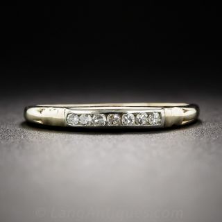 14K Vintage Channel-Set Diamond Band