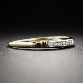 14K Vintage Channel-Set Diamond Band