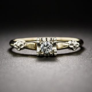 14K Vintage Diamond Engagement Ring  
