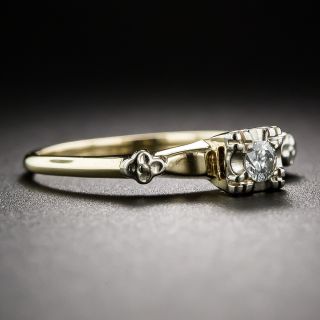 14K Vintage Diamond Engagement Ring  