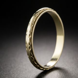 14K Vintage Wedding Band