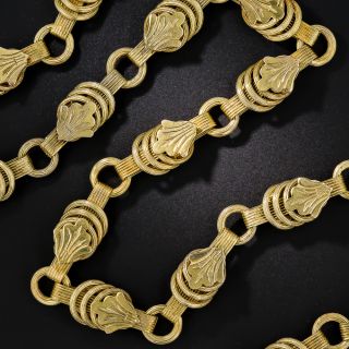 14K Yellow Gold Fancy Victorian Chain