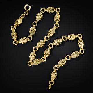 14K Yellow Gold Fancy Victorian Chain