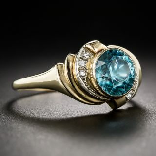 14K Yellow Gold Zircon Ring