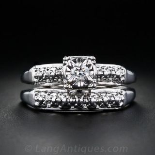 14KWG Diamond Wedding Band