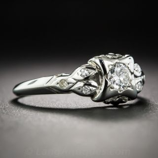 14KWG Petite Diamond Ring