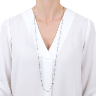 15.50 Carat Diamonds-by-the-Yard 36 Inch Necklace 