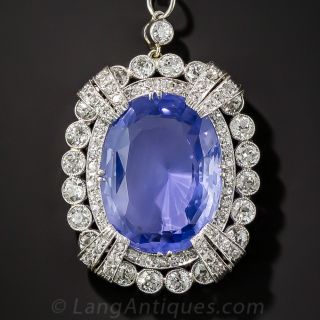 15.65 Carat Unheated Ceylon Sapphire