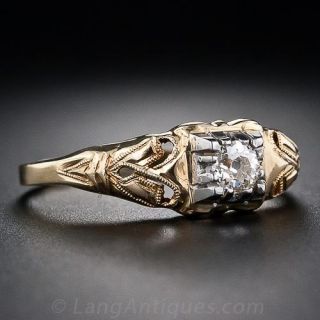 .15 Carat Art Deco Diamond Engagement Ring