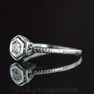 .15 Carat Art Deco Diamond Engagement Ring