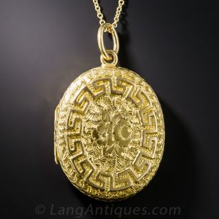 15 Carat English Victorian Oval Locket