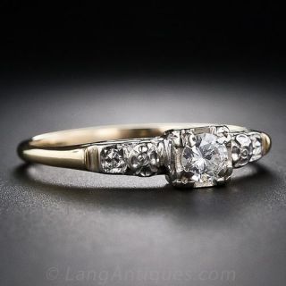 .15 Carat Illusion Set Mid-Century Diamond Engagement Ring