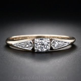 .15 Carat Mid-Century Diamond Enagement Ring