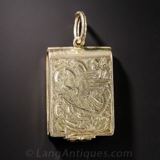 15 Karat Victorian Book Locket