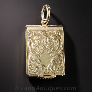 15 Karat Victorian Book Locket