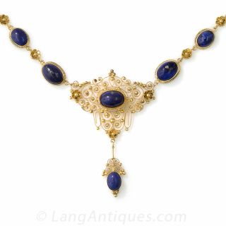 15K Lapis Necklace
