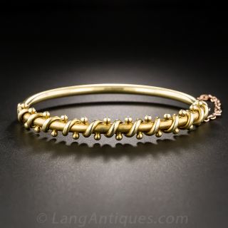 15K Victorian Bangle Bracelet