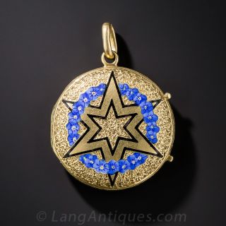 15K Victorian Enamel Locket