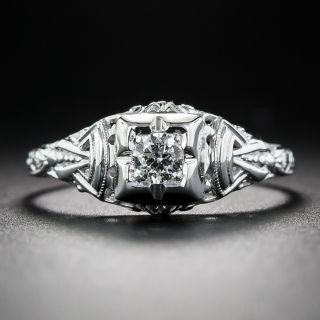 .16 Carat Diamond Art Deco Solitaire