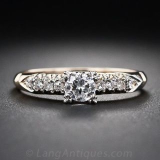 .18 Carat Mid-Century Diamond Engagement Ring