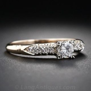 .18 Carat Mid-Century Diamond Engagement Ring