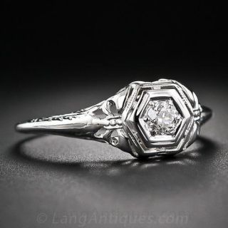.18 Carat Vintage Diamond Engagement Ring