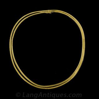 18-Karat-Gold-Split-Textural-Omega-Necklace-Main-View