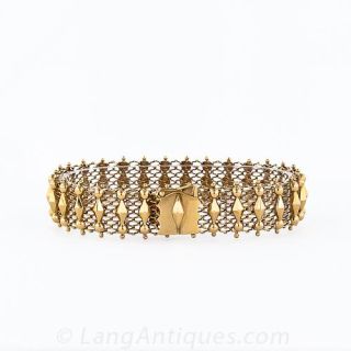 18 Karat Mesh Bracelet, Lebanon