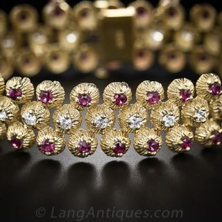 18 Karat Ruby and Diamond Bracelet - 2