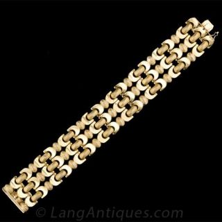 18 Karat Yellow Gold Italian Bracelet