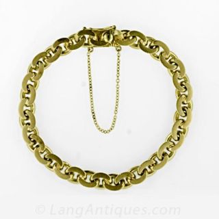 18 Karat Yellow Gold Link Bracelet Main View