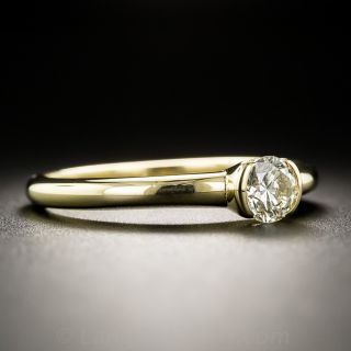 18K Yellow Gold .45 Carat Diamond Solitaire Ring