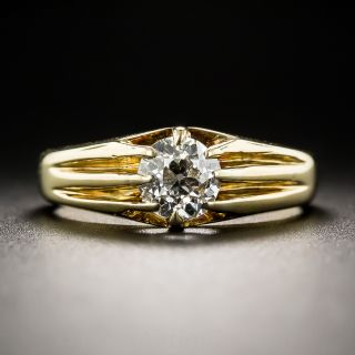 18K .75 Carat Vintage Diamond Solitaire Engagement Ring