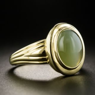 18K Actinolite Cat's-Eye Ring 