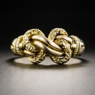 18K Antique English Love Knot Ring