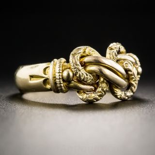 18K Antique English Love Knot Ring
