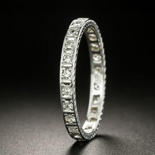 Art Deco-Style Diamond Eternity Band, Size 7 - 2