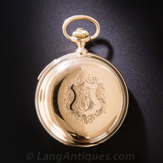 18K Automaton Quarter-Hour Repeater Pocket Watch by Pateck & Cie.