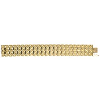 18k Bold Retro Bracelet