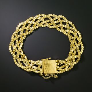 Braided Gold Bracelet - 4