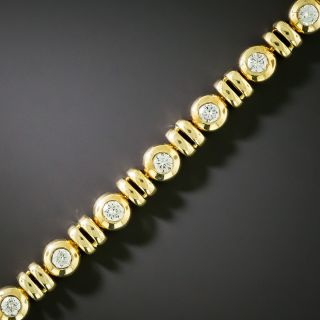 Circles and Bars Diamond Bracelet - 4