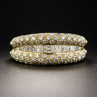 18K Diamond Open and Close Ring