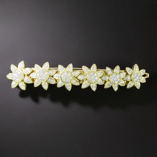 Diamond Sunflower Hair Barrette - 2