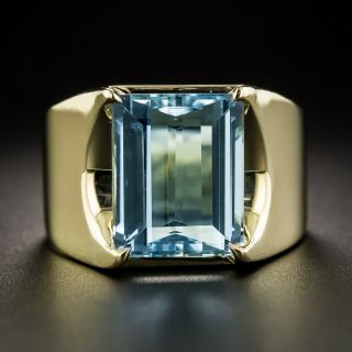 18K Aquamarine Ring - 1