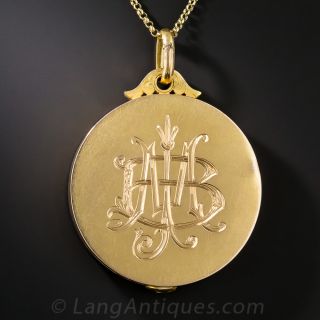 18K French Art Nouveau Locket 