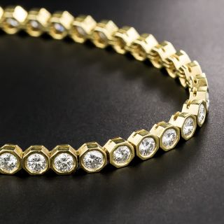 18K Gold Diamond Line Bracelet