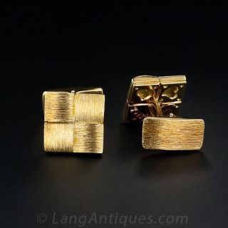 18K  Henry  Dunay Cufflinks