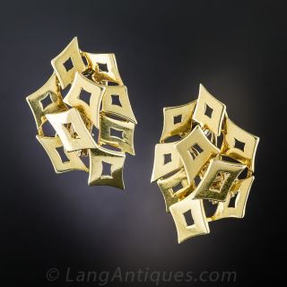 18K Italian Ear Clips - 1