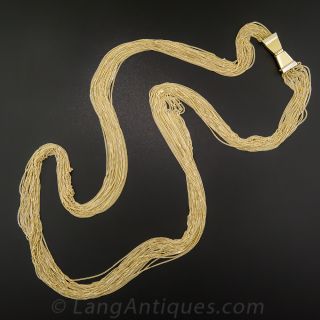 18K Italian Multi-Strand Necklace