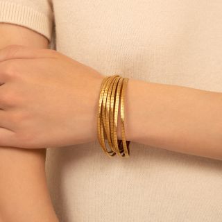 Italian Seven-Row Spaghetti Bracelet